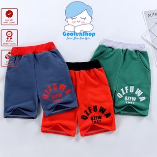 Quần đùi cho bé trai, quần short chất vải cotton da cá thoáng mát mềm mịn cho bé QN2