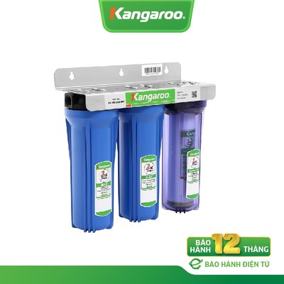 Thiết bị lọc nước RO Kangaroo 3 lõi lọc thô 10'' model KG01G3
