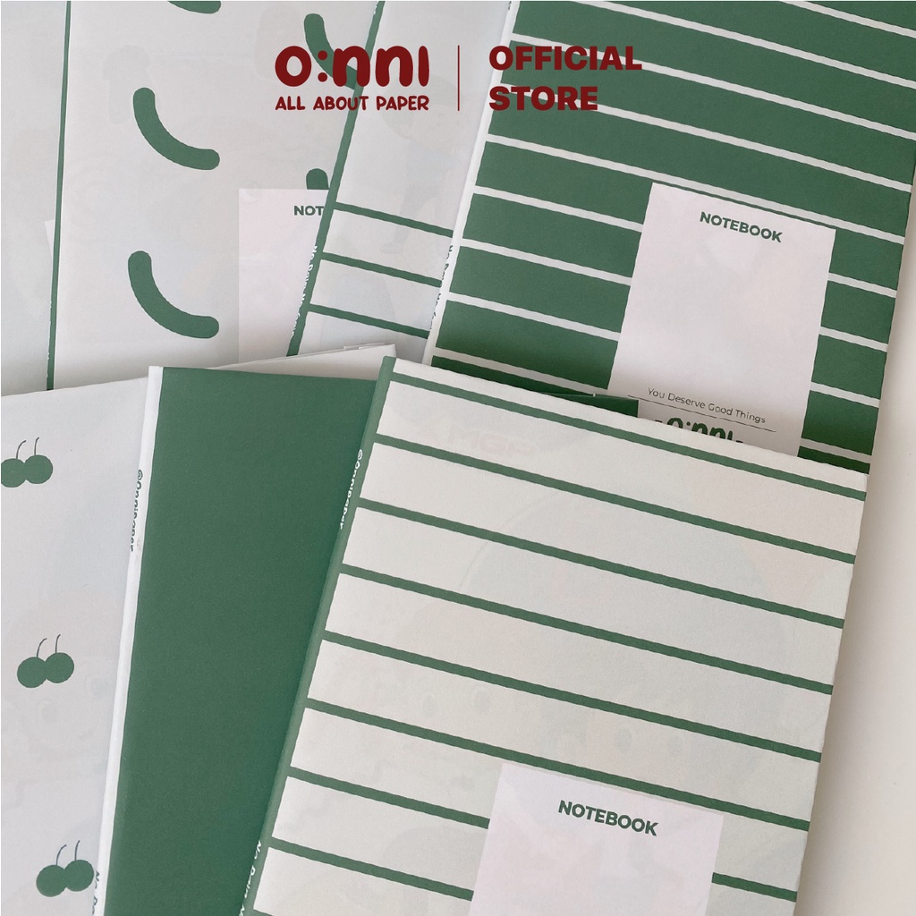 Giấy bao vở/bao sách dễ thương tối giản 2023 - Giấy Plain 100gsm - Tặng kèm nhãn vở - Xanh lá