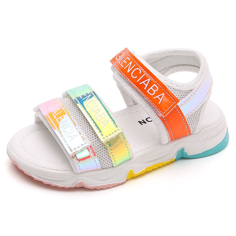 Dép Sandal Quai Hậu Cho Bé Gái nhiều màu lấp lánh Từ 2 Đến 10 Tuổi Siêu Nhẹ Phong Cách Thời Trang