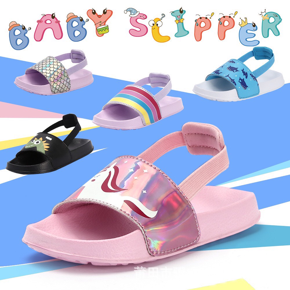 Sandal quai chun co giãn tiện lợi cho bé trai, bé gái, dép siêu nhẹ có quai ngang cho bé từ 1 đến 5 tuổi  1929