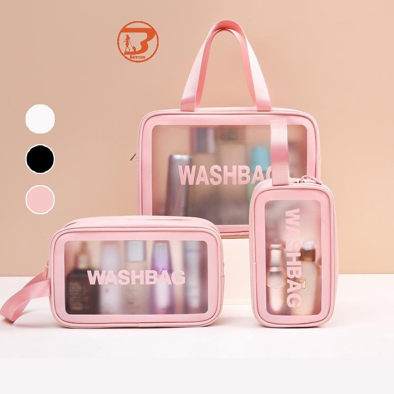 [Tách lẻ] Túi Đựng Mỹ Phẩm, Đồ Trang Điểm WASHBAG - Túi Đựng Đồ Cá Nhân Du Lịch Chống Thấm Nước