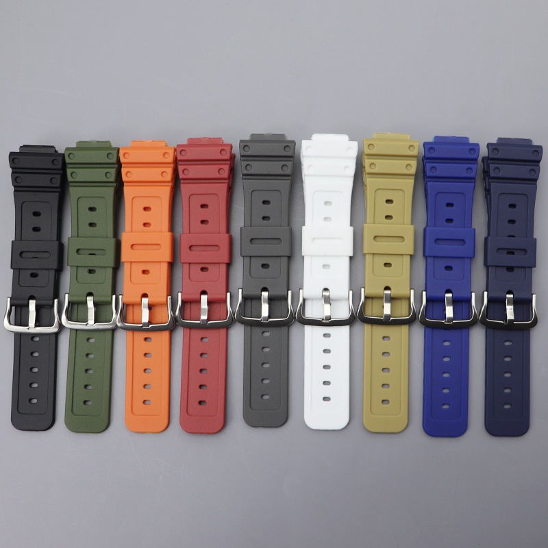 Dây Đeo Cao Su Chống Nước 16mm Cho Đồng Hồ Cassio g-shock GWM5610 DW-5600 dw6900