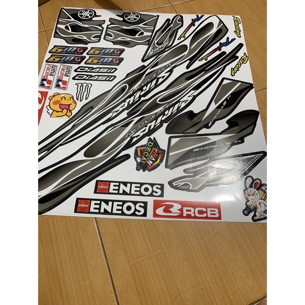 Tem sirius 110 - 50 lửa xám đen