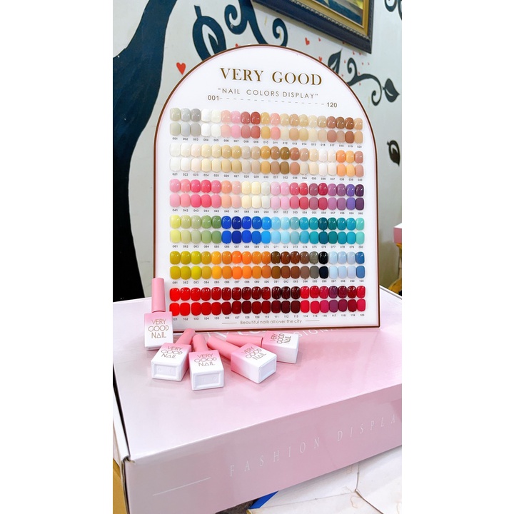 Sét Sơn Gel Very Good Nail 120 mầu - Tặng Kèm bảng màu, base
