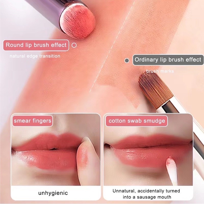 Cọ đánh môi / che khuyết điểm 2 trong 1 trang điểm làm đẹp môi