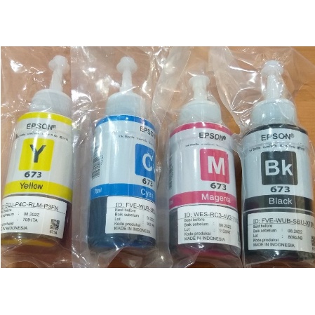 Mực in màu Epson 673 dùng cho dòng máy in phun Epson L800 / L810 / L805 / L850 / L1800...