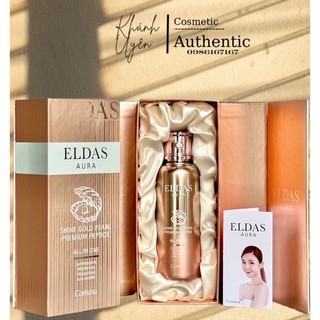 tinh chất 4 in 1 Eldas Aura shine gold pearl premium peptide