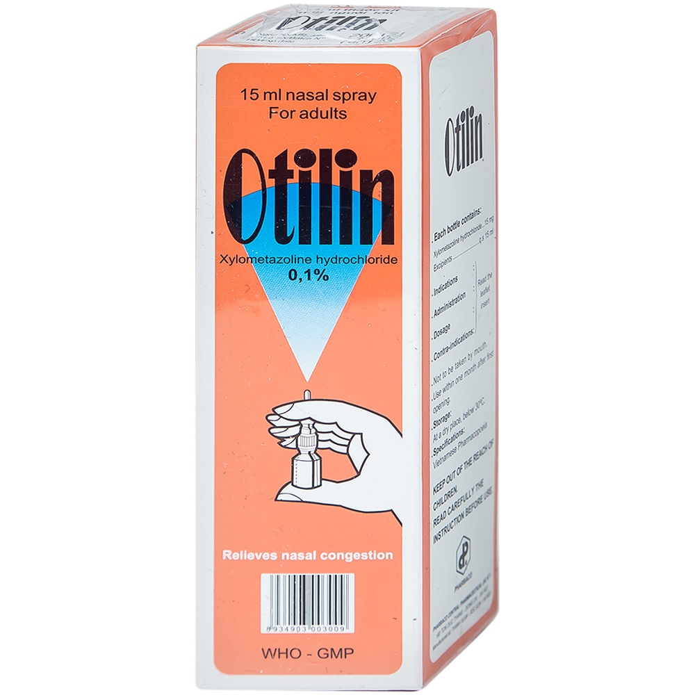 Hỏa Tốc Q10 Xịt mũi Otilin 0.1% chai 15ml