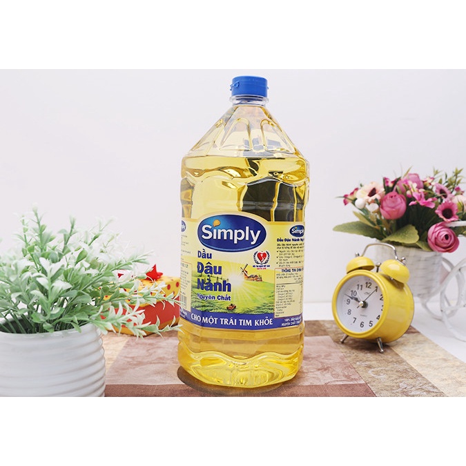 Dầu ăn Simply Đậu Nành 2 lít - Dầu đậu nành nguyên chất"