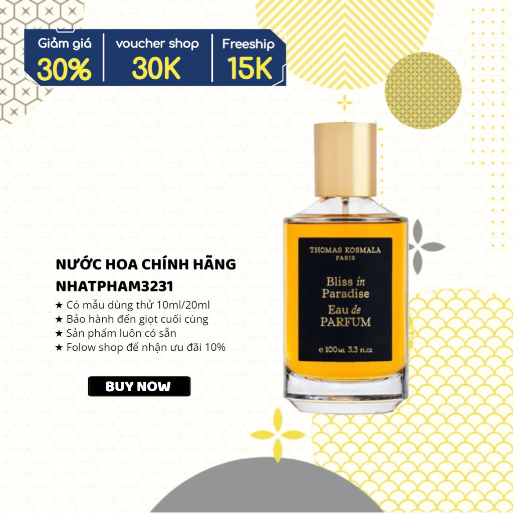 Thomas Kosmala - Bliss In Paradise EDP 10ml Nước hoa chính hãng
