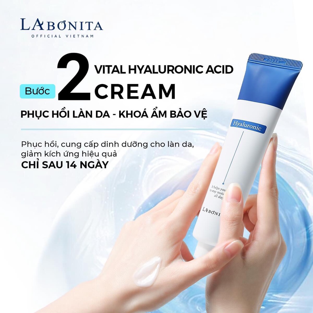 Kem dưỡng ẩm sáng da & tăng độ đàn hồi - LA BONITA Vital Hyaluronic Acid Cream 50ml | BigBuy360 - bigbuy360.vn