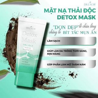 [Tặng cọ - 35gr] MẶT NẠ THẢI ĐỘC DA DETOX MASK DR.LACIR -  thải độc phục hồi cấu trúc da