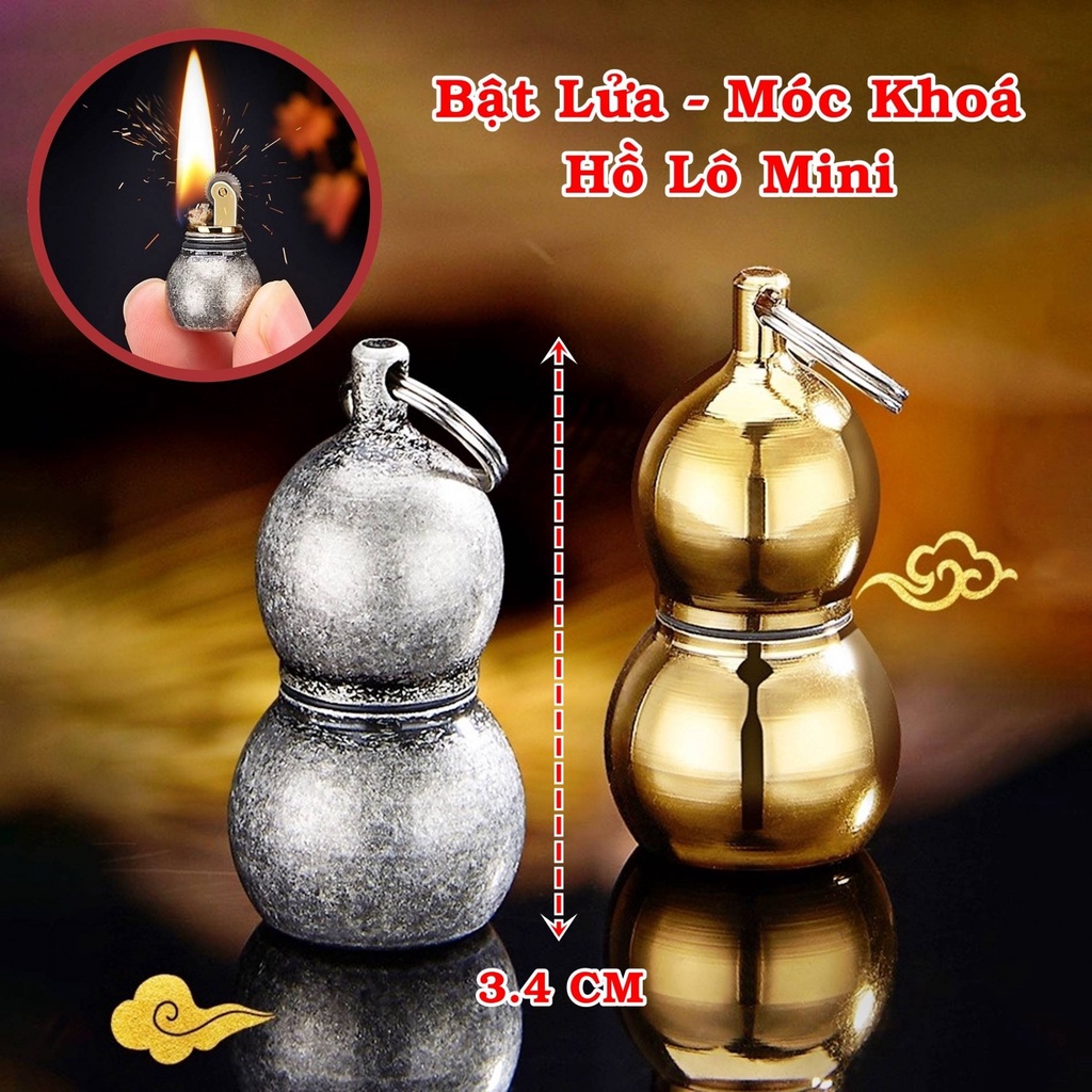 𝐇𝐨̣̂𝐩-𝙌𝙪𝙚̣𝙩-𝘽𝙖̣̂𝙩-𝙇𝙪̛̉𝙖 ZĂNG ĐÁ MÓC KHÓA HỒ LÔ MINI (KIM LOẠI)