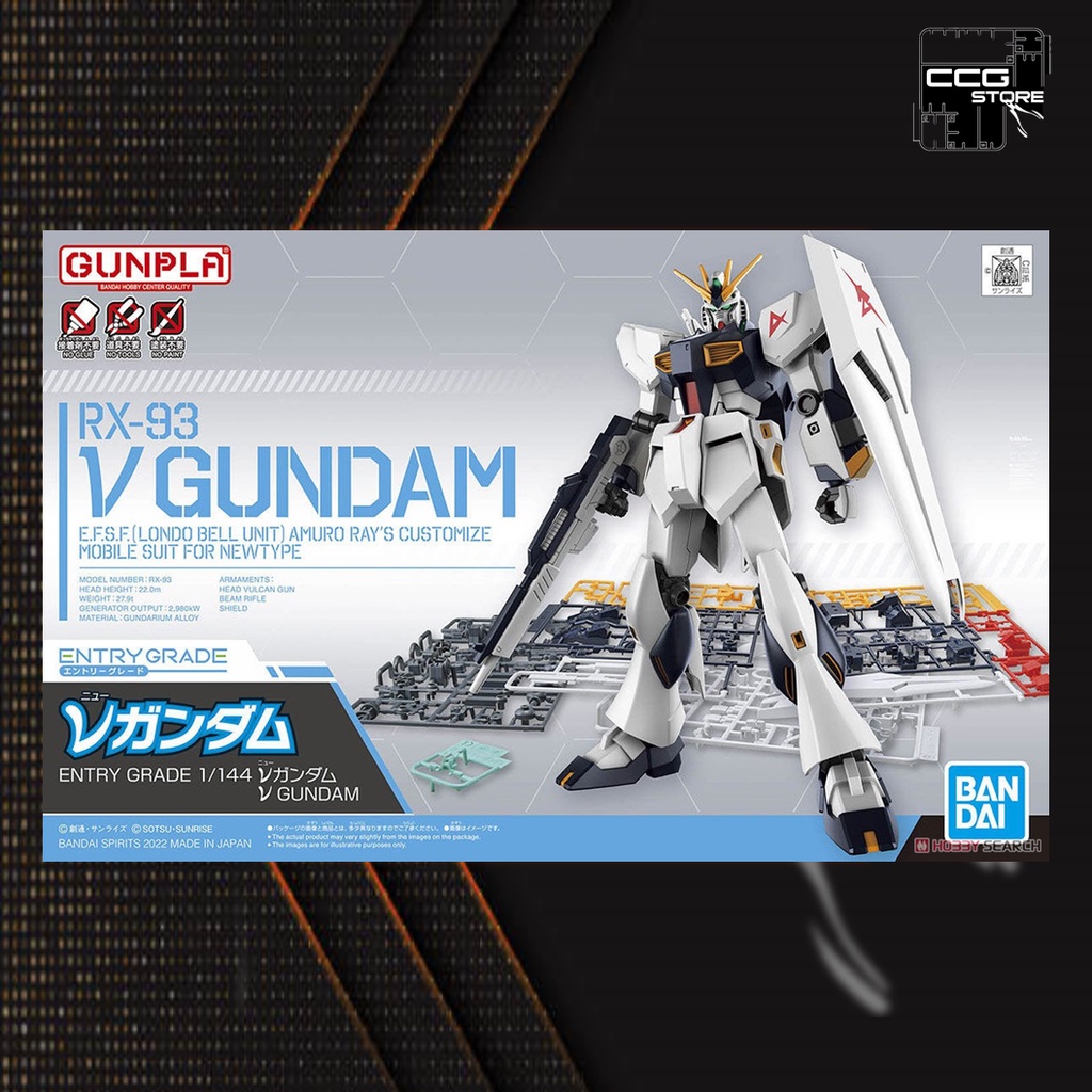 Mô hình lắp ráp Gunpla - BANDAI - Entry Grade 1/144 RX-93 v Gundam