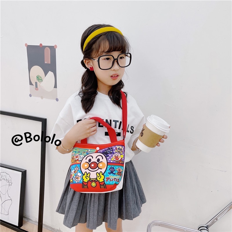 Bololo Túi vải Siêu Nhẹ Họa Tiết Hoạt Hình Cho Bé