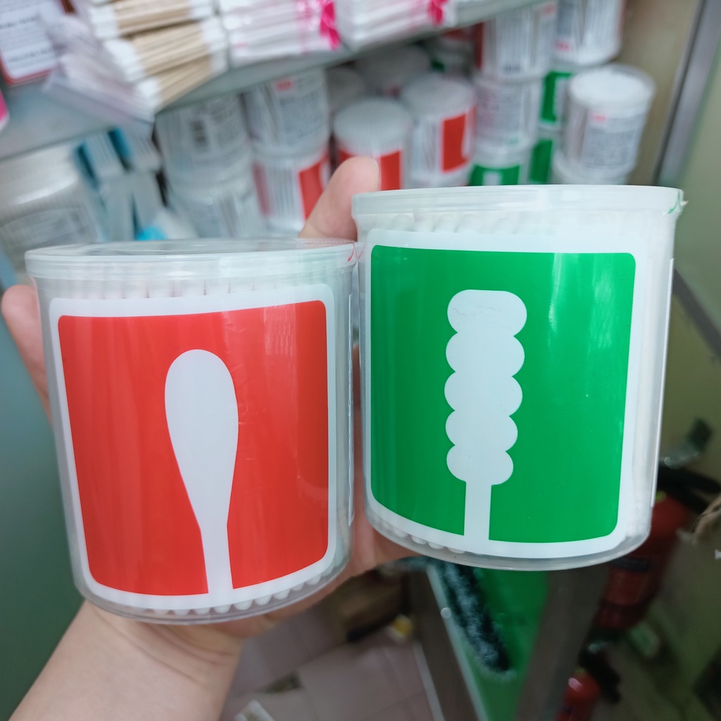 Tăm bông thân giấy kháng khuẩn UD hộp 200 cây