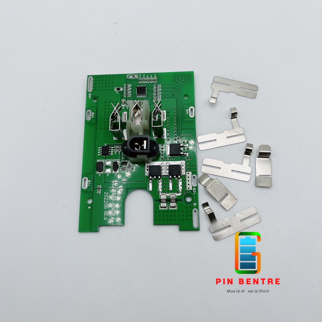 Combo vỏ và mạch pin TQ 5S1P 18V-21V jack sạc đứng [PBT1]