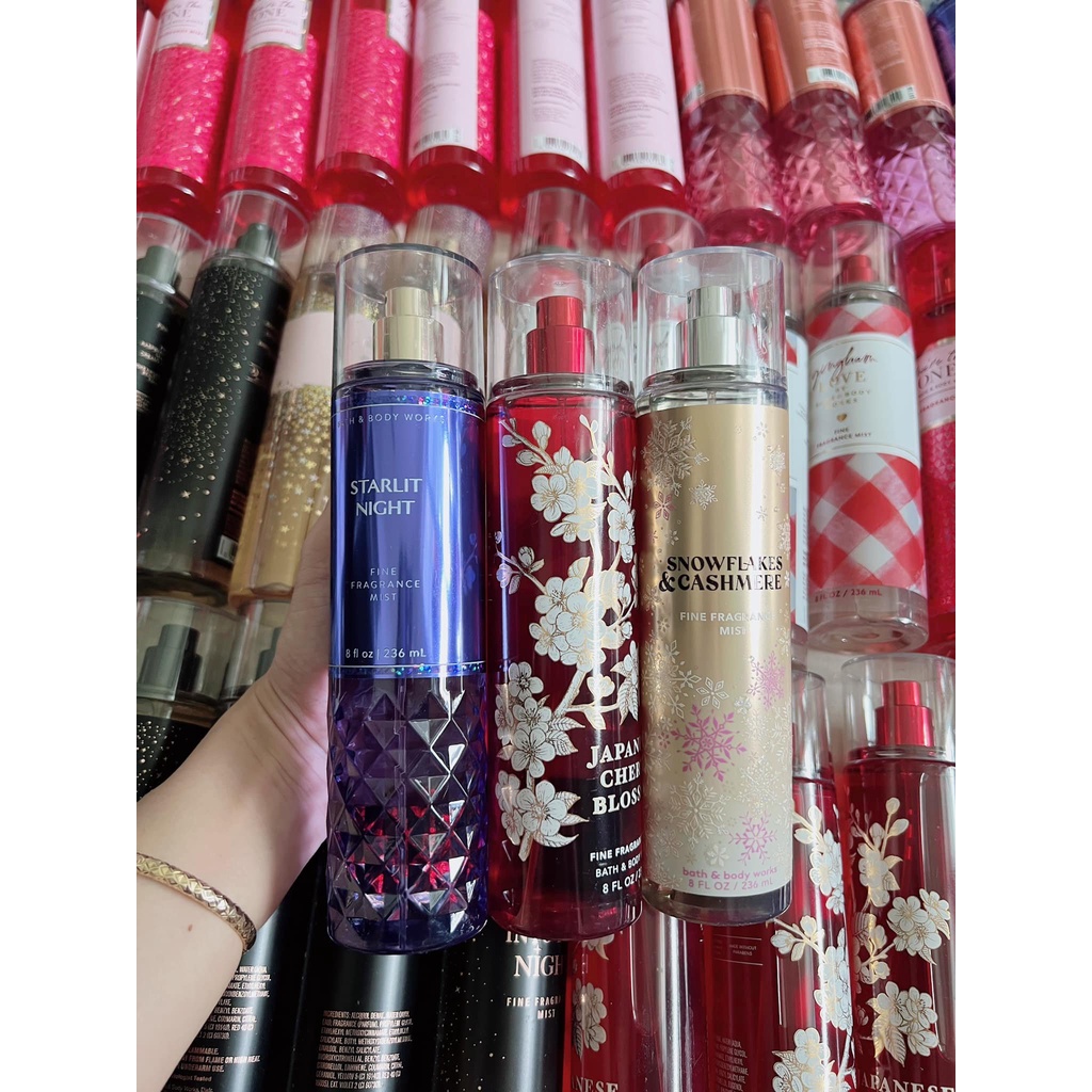 Chiết nước hoa dạng xịt dành cho body - Bath and Body Work - BBW body mist