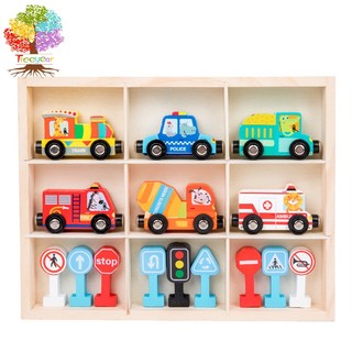 Bộ đồ chơi tàu lửa bằng gỗ kèm phụ kiện | bộ đồ chơi lắp ráp xe lửa & biển báo giao thông & đường dài | đồ chơi nam châm thú vị cho bé