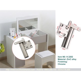 [ Hàng đẹp giá tốt ] Bản lề cánh lật giảm chấn cho bàn trang điểm ( bàn phấn)  ( có ảnh thật và video)