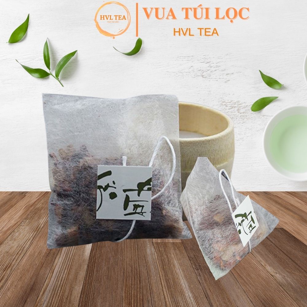 Túi lọc trà, thảo dược, cà phê, chất liệu sợi bắp siêu thấm, an toàn, có dây nhúng, 100 túi/sp- HVL TEA