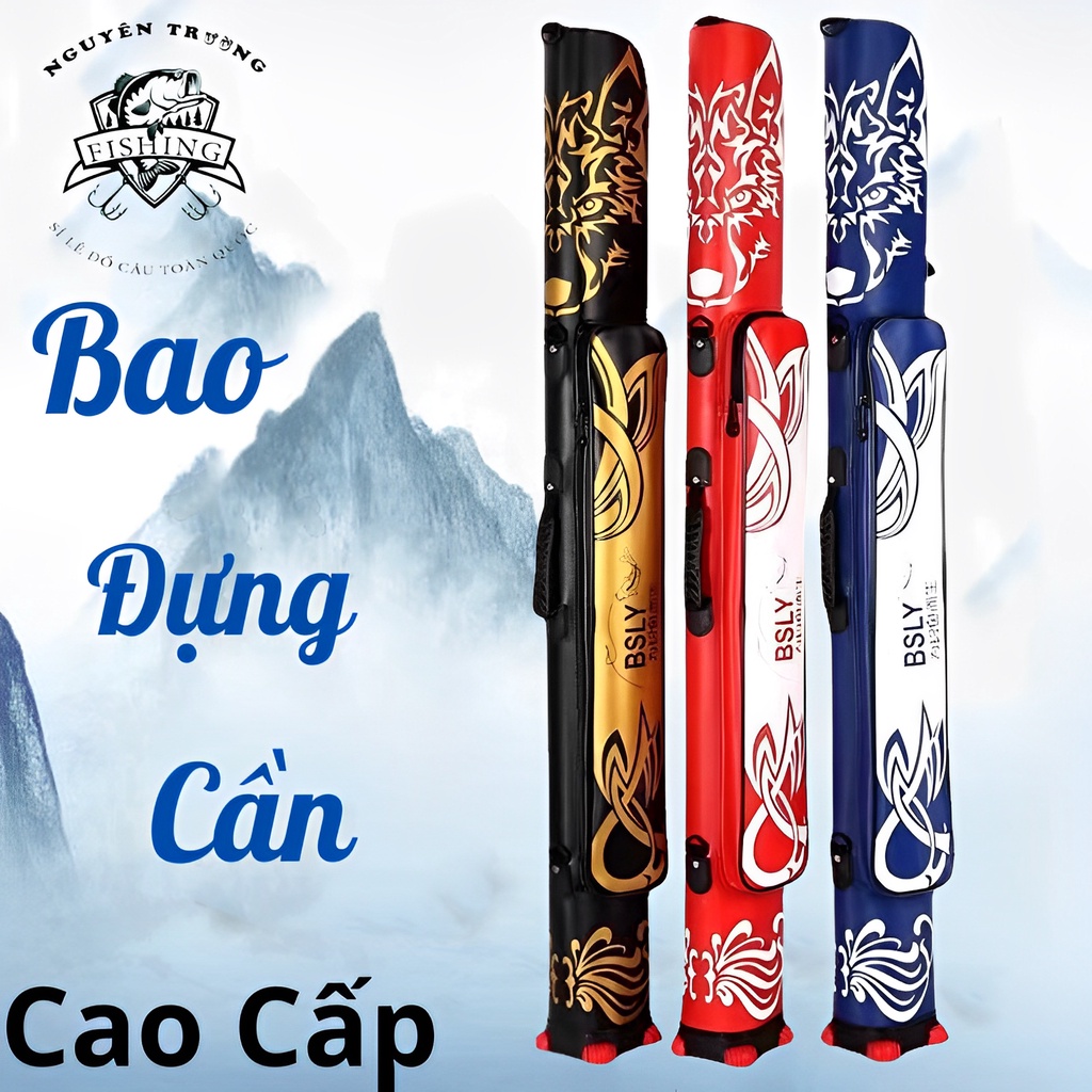 Bao Đựng Cần Câu Cá Cao Cấp BAOT  Phủ Lớp PU Chống Nước, Đẹp Và Bền - Nguyên Trường Fishing