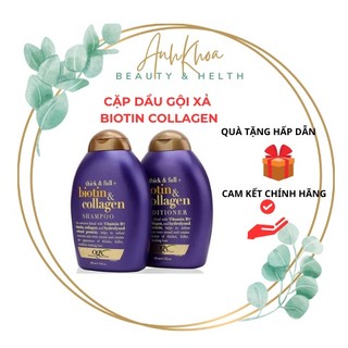 Bộ dầu gội xả biotin collagen ogx 385ml chính hãng