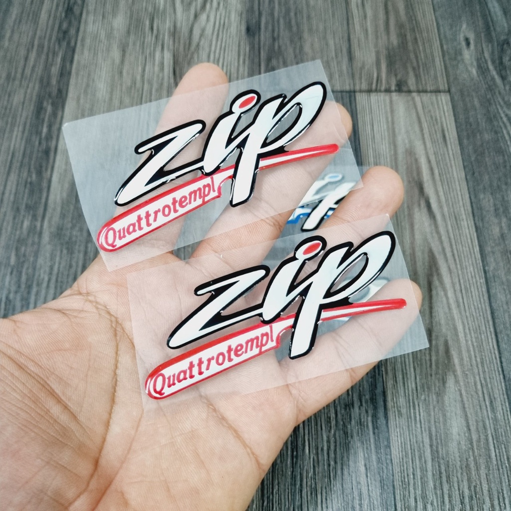 Tem Logo Xe Máy Cao Cấp Zip Nền Trong PVC 3 Lớp Không Thấm Nước