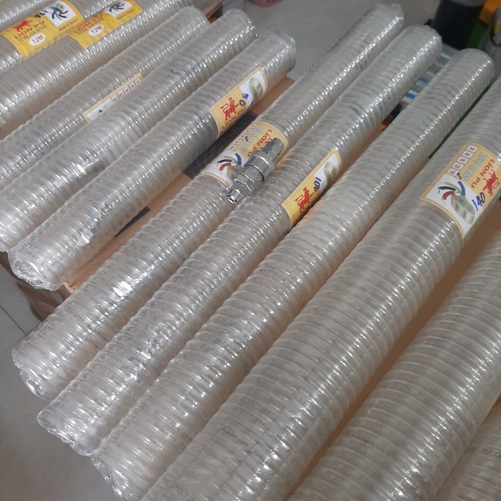 Cuộn hơi xoắn 5x8mm dài 15 mét có nối nhanh