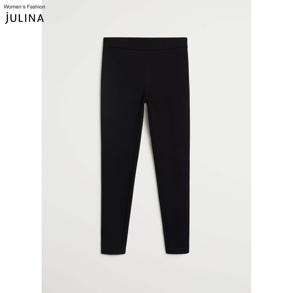 Quần legging ống bó dáng dài thun đen MNG jf825 - SIZE L