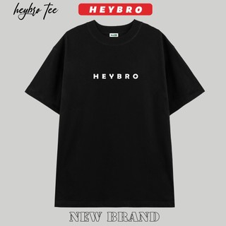 Áo thun nam nữ local brand HEYBRO basic TEE phom rộng tay lỡ phong cách GenZ