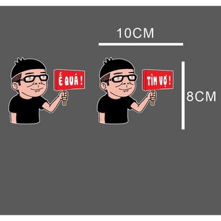 Tem logo dán xe máy hài , dán mọi màu xe