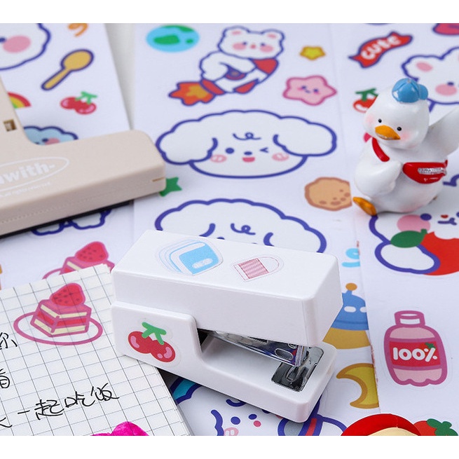 Sticker Pet từng tấm hình cute đáng yêu chống nước, sticker PVC