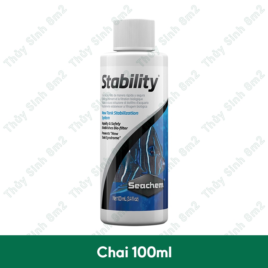 Cặp Vi Sinh SEACHEM Stability Và Pristine Cao Cấp Cho Hồ Cá, Tép Thủy Sinh | 8m2