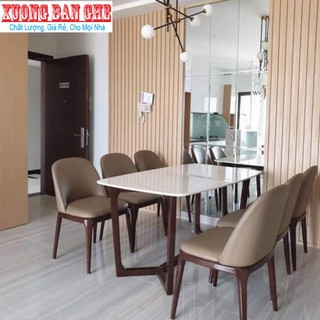 Bộ bàn ăn 6 ghế concorde cao cấp bàn đá ceramic nhập khẩu; hcm,biên hòa,bình dương