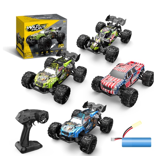 Xe ô tô điều khiển địa hình RC Truggy Xanh lá 1/18 - 25km/h