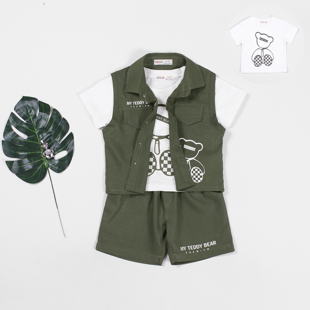 2212.3SET VEST 3M BT IN GAU TEDDY