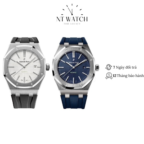 Đồng hồ nam Audemars Piguet Royal Oak Watch 15510ST máy Quartz mặt kính Mineral chống xước dây đeo tay cao su cao cấp