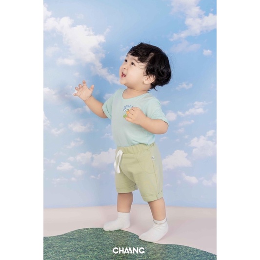 Chaang áo phông cotton cộc tay cho bé trai SS23