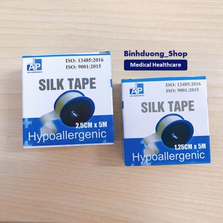Băng keo lụa Silk Tape An Phú Cloth tape Urgo đủ size cố định băng gạc