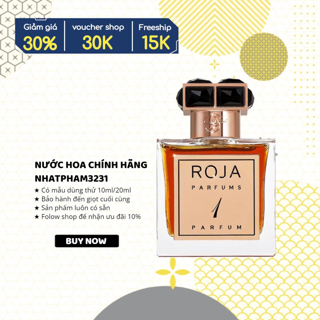 𝐑𝐎𝐉𝐀 𝐏𝐀𝐑𝐅𝐔𝐌𝐒 - Nước hoa De La Nuit 1 10ml - Nước hoa chính hãng
