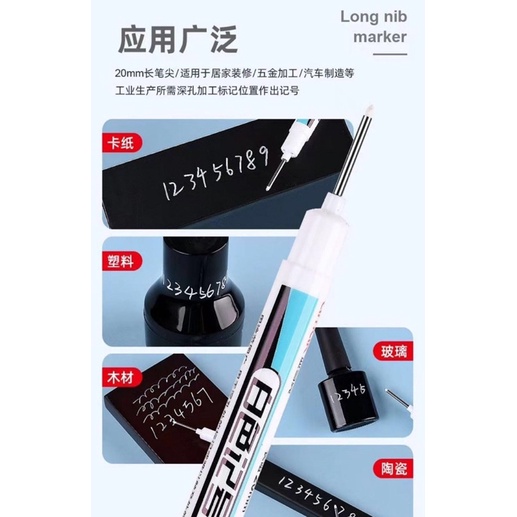 Bút đánh dấu lỗ màu trắng đầu ngòi 20mm