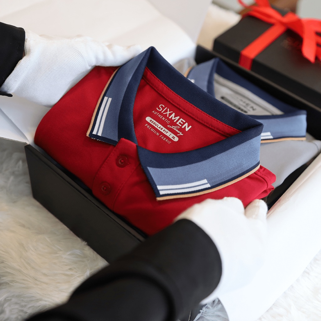 Áo Polo nam thêu cao cấp FAVOR  SIXMEN vải cá sấu cotton CVC thoáng mát, nam tính, thanh lịch