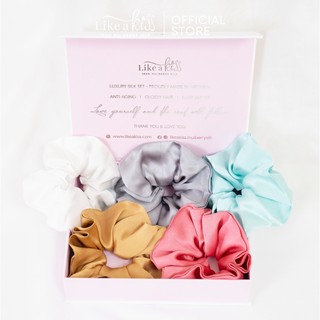 Cột Tóc Lụa 100% Mulberry Silk LIKE A KISS | Lụa Tơ Tằm Cao Cấp Bảo Vệ Tóc