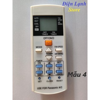 Remote máy lạnh Panasonic các loại. (Tặng kèm cặp pin).