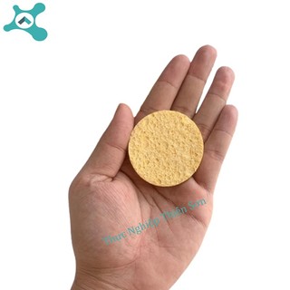 Bọt biển lau mỏ hàn- Xốp lau mỏ hàn hình tròn