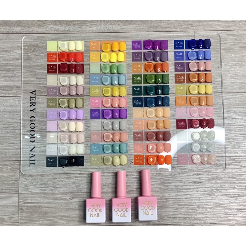 Sét sơn Very Good Nail bảng 44 màu, tặng bảng màu,  hot trend 2021