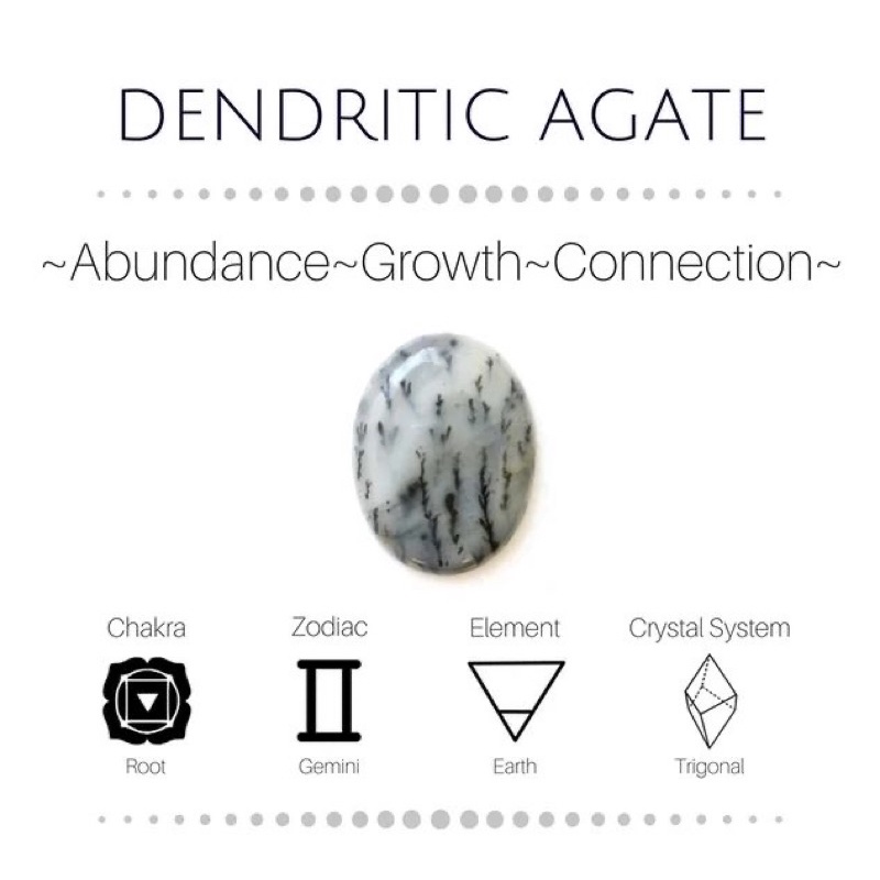 Trụ Dendritic Agate hoạ tiết đốm độc đáo dùng thanh tẩy, reiki, thiền định