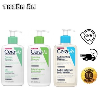 Sữa rửa mặt cerave , da dầu, da mụn, da khô, mọi loại da - 236ml